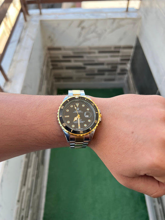 rolex submener gold